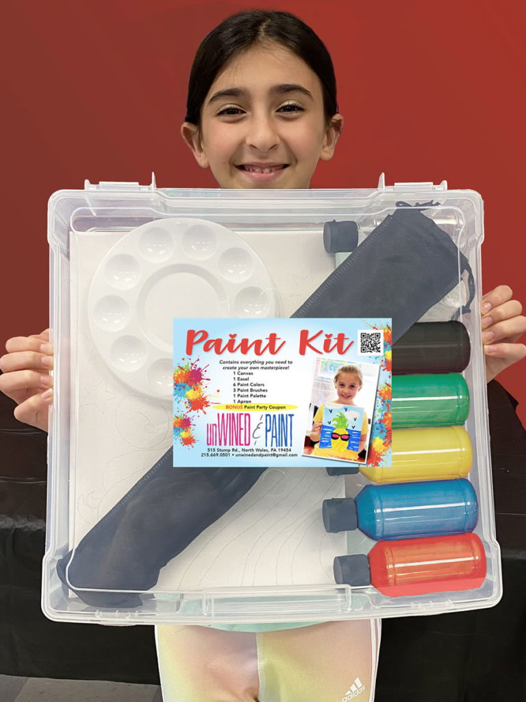 Kid’s atHome Paint Kits unWined & Paint Art & Wine Parties that come to you!
